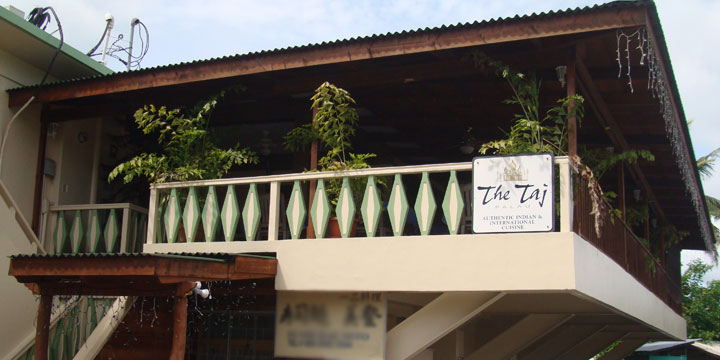 Taj Palau is located on the 2nd floor of the PDC building in downtown Koror